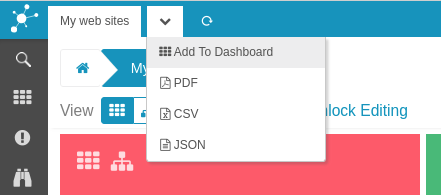 Add to Dashboard - Link